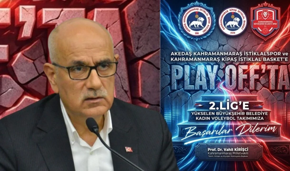 Milletvekili Prof. Dr. Vahit Kirişci, Kahramanmaraşlı sporcuların zaferlerini kutlayarak şehre