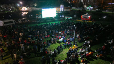 Kahramanmaraş Büyükşehir Belediyesi, A Milli Takım’ın Kosova zaferini dev ekrana