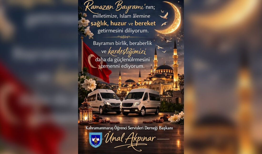 Kahramanmaraş Öğrenci Servisleri Derneği Başkanı Ünal Akpınar, Kurban Bayramı dolayısıyla
